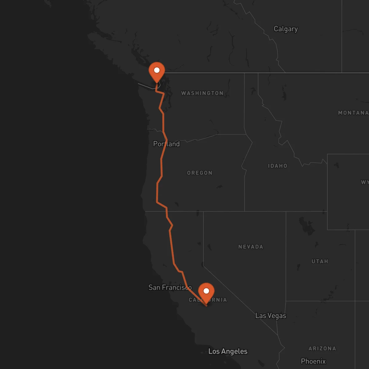 Ruta Fresno - Victoria