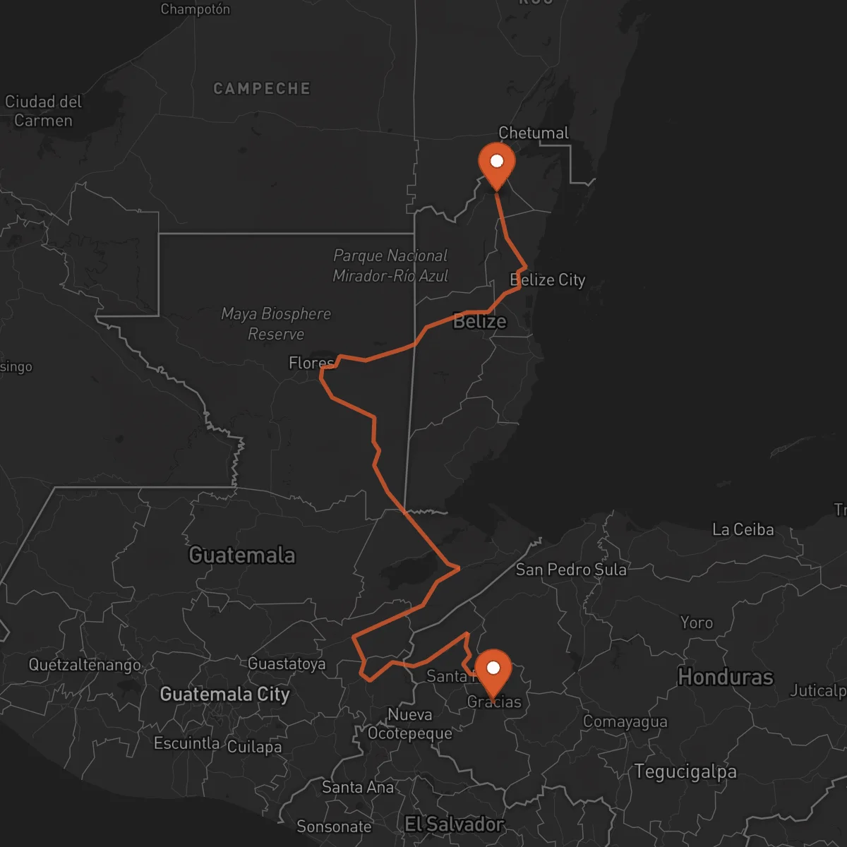 Ruta Gracias - Orange Walk Town