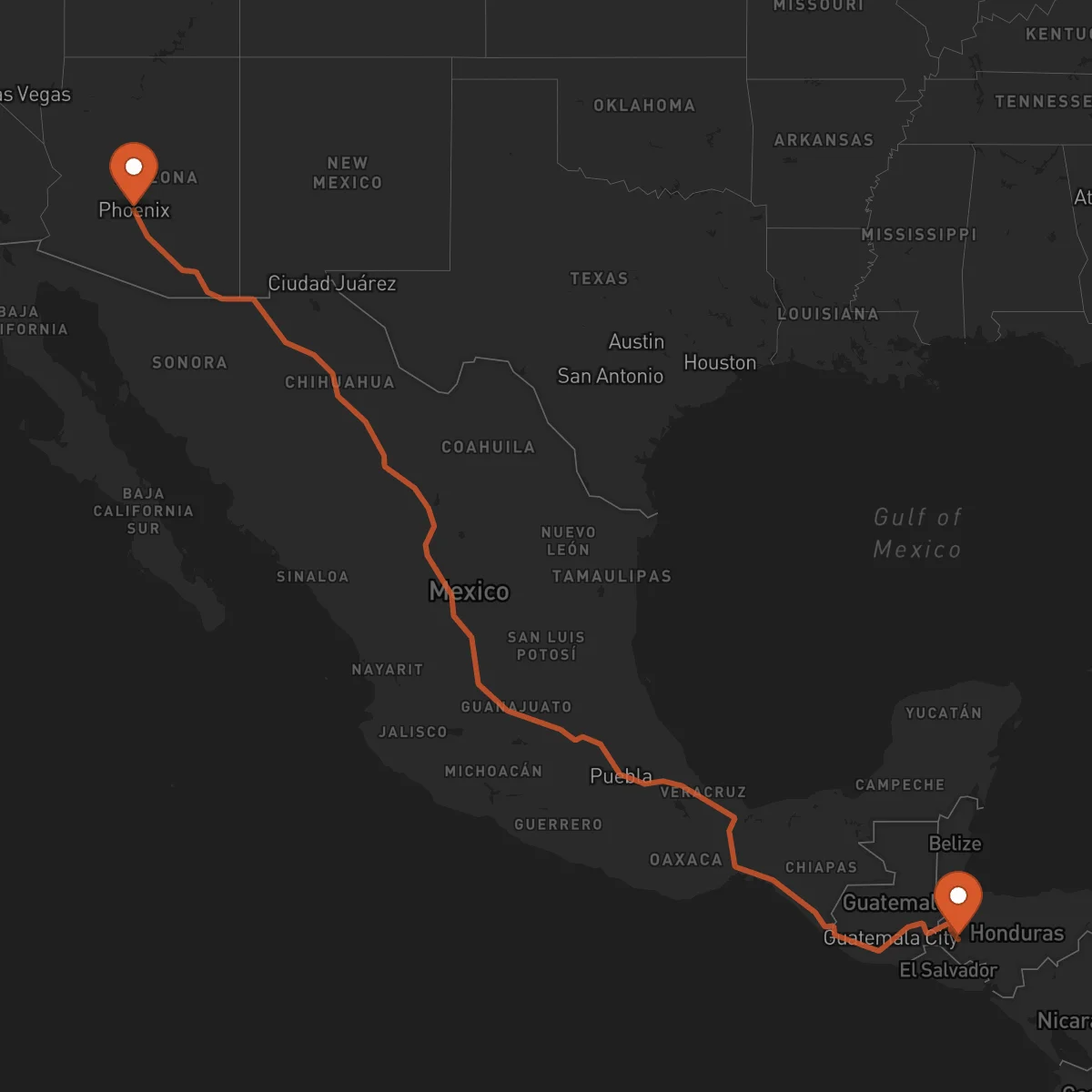 Ruta Gracias - Phoenix