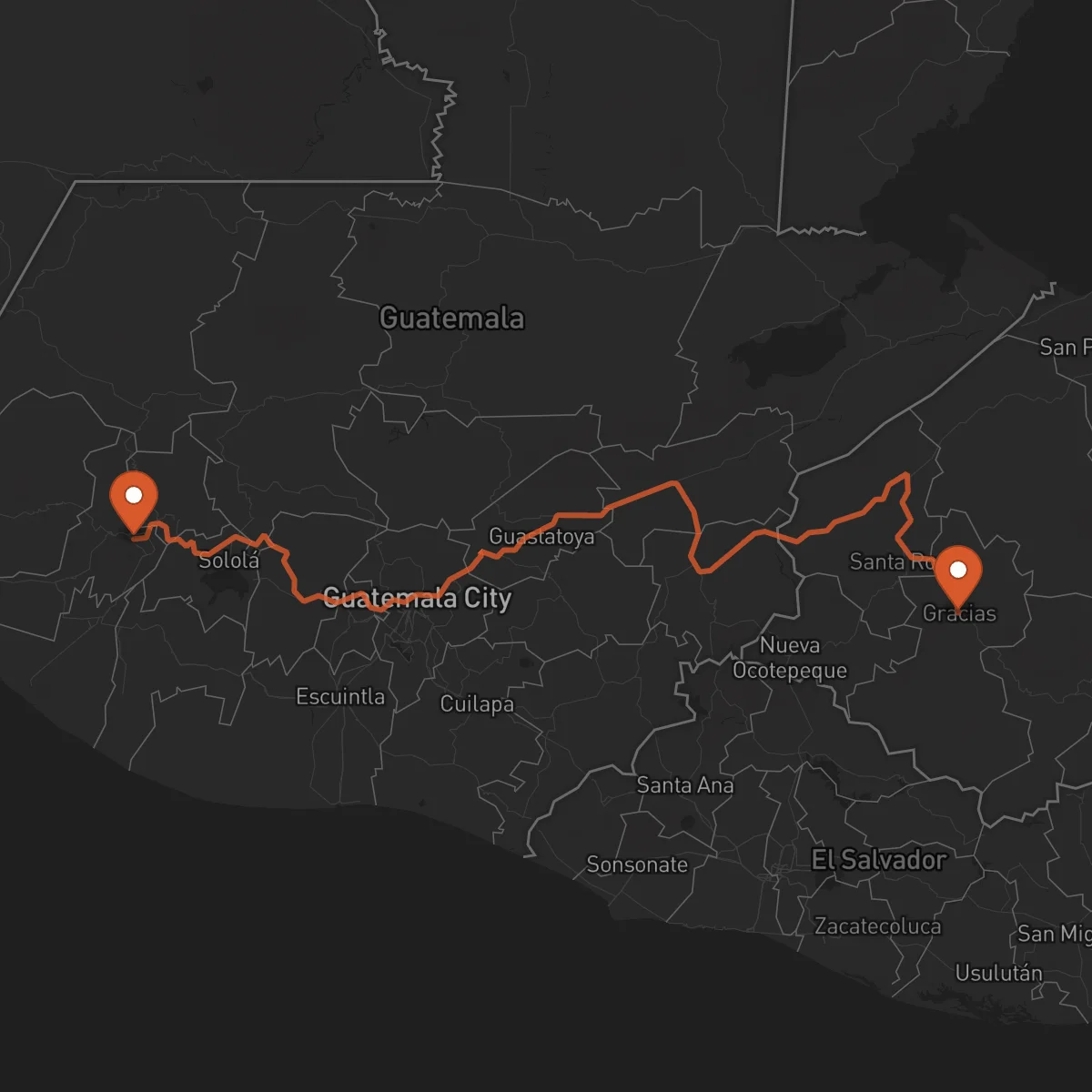 Ruta Gracias - Quetzaltenango