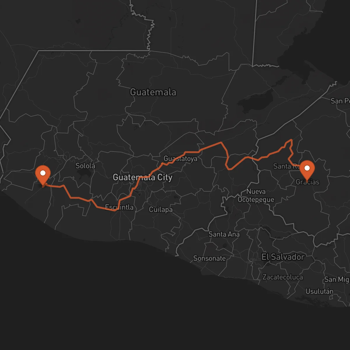 Ruta Gracias - Retalhuleu