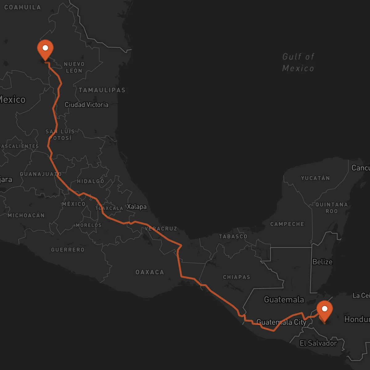 Ruta Saltillo - Gracias