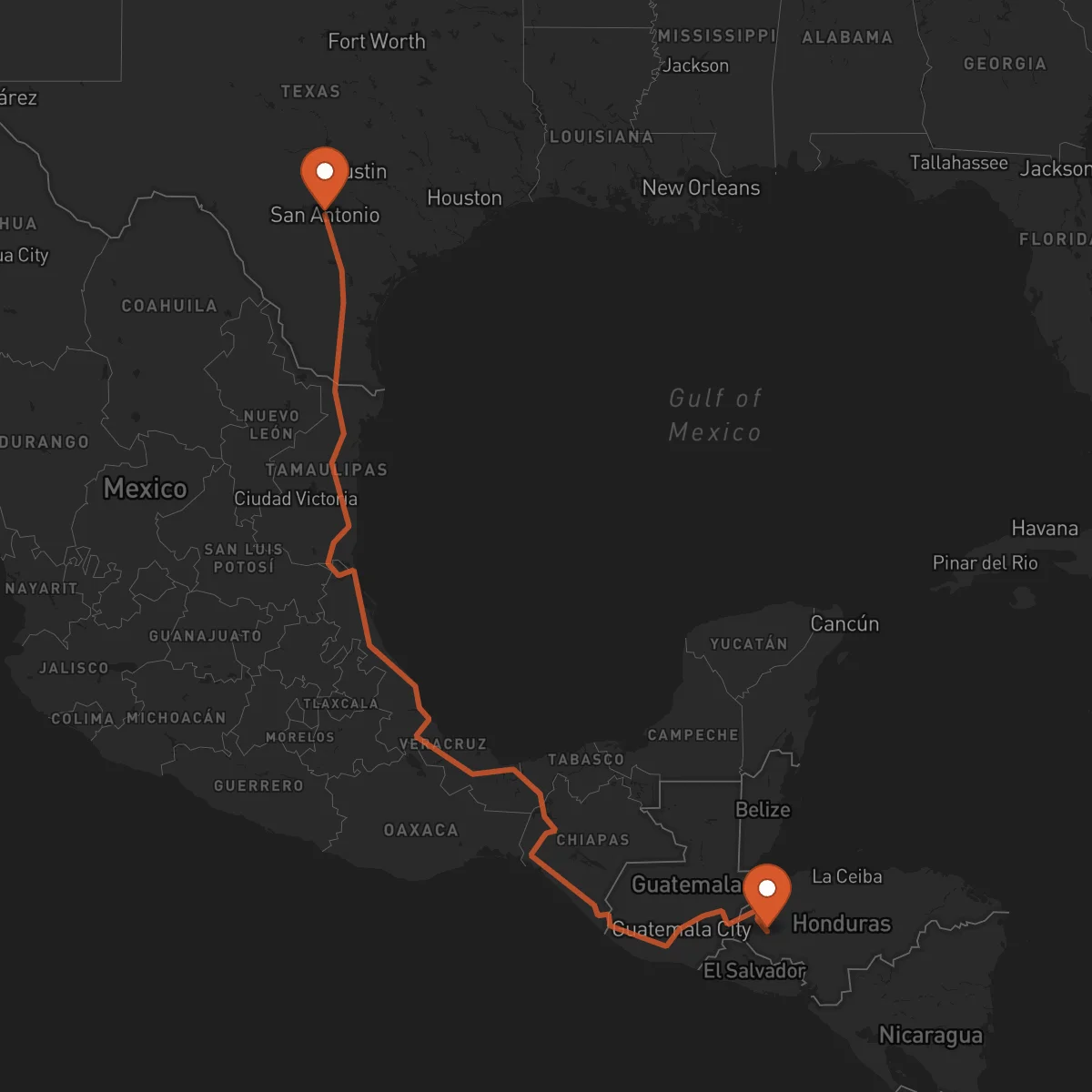 Ruta San Antonio - Gracias