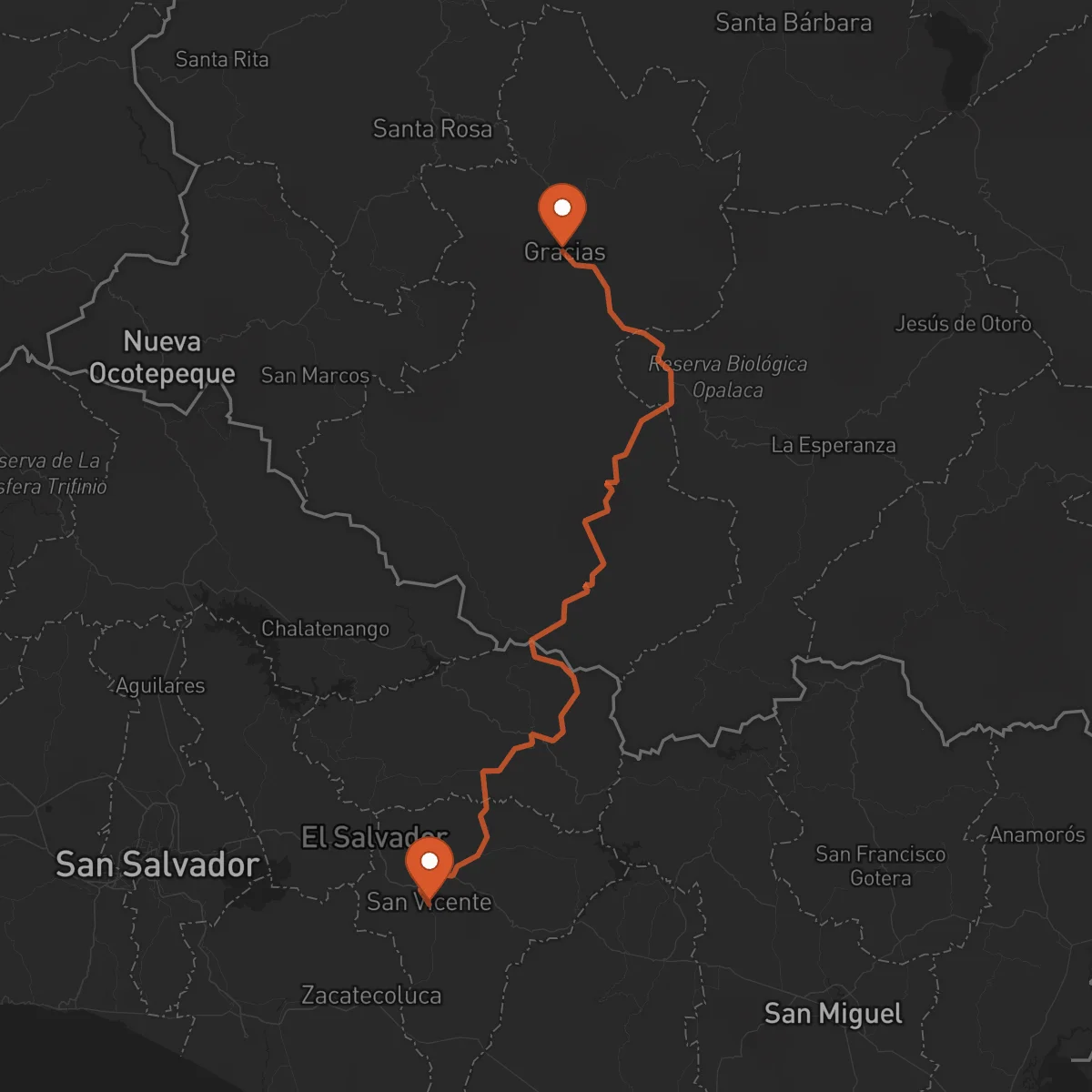 Ruta Gracias - San Vicente