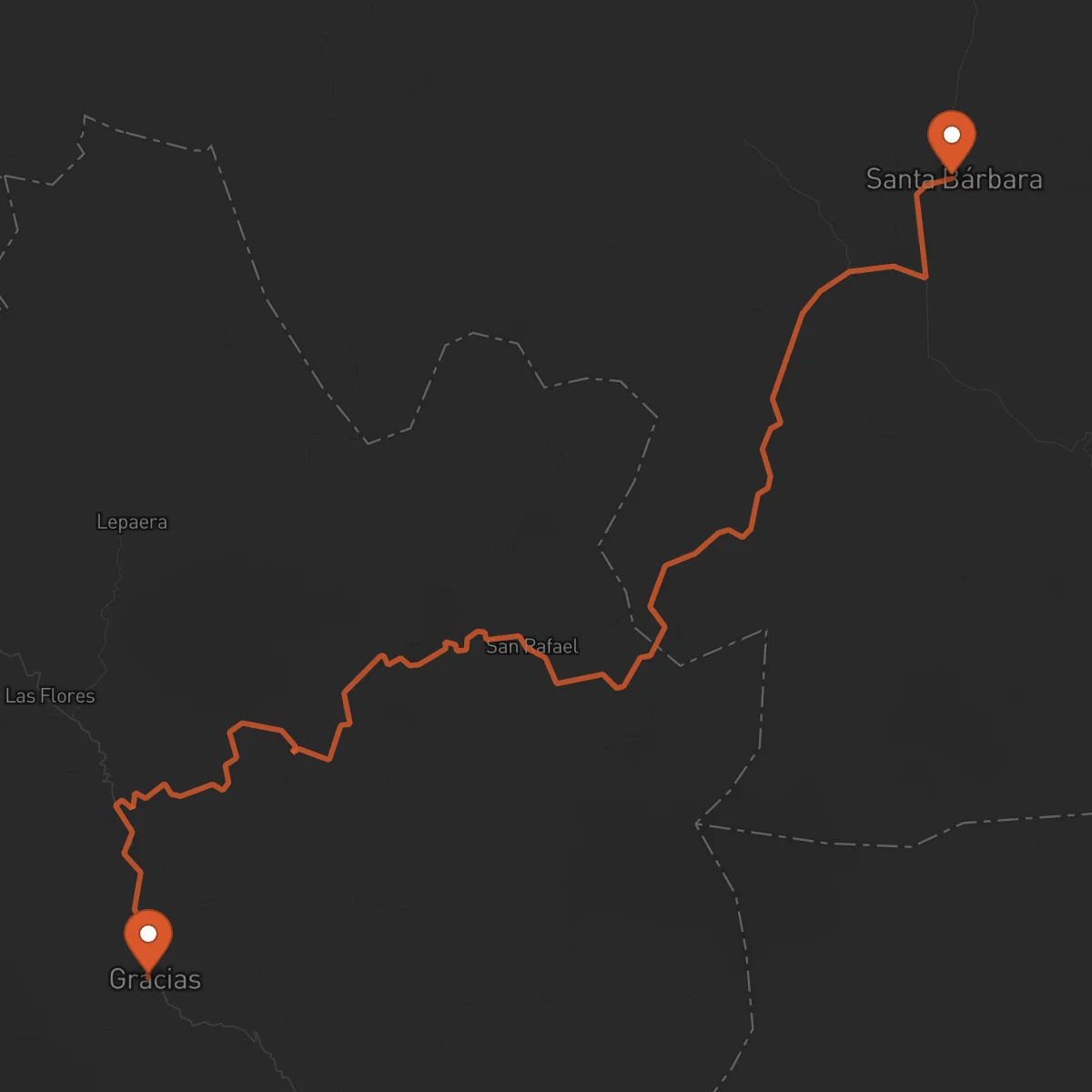 Ruta Gracias - Santa Bárbara
