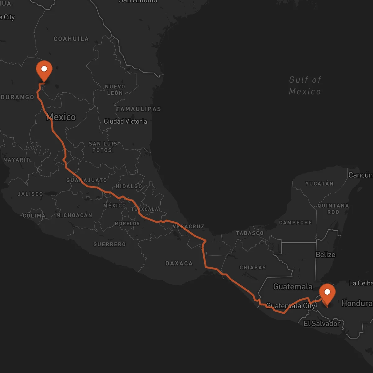 Ruta Torreón - Gracias