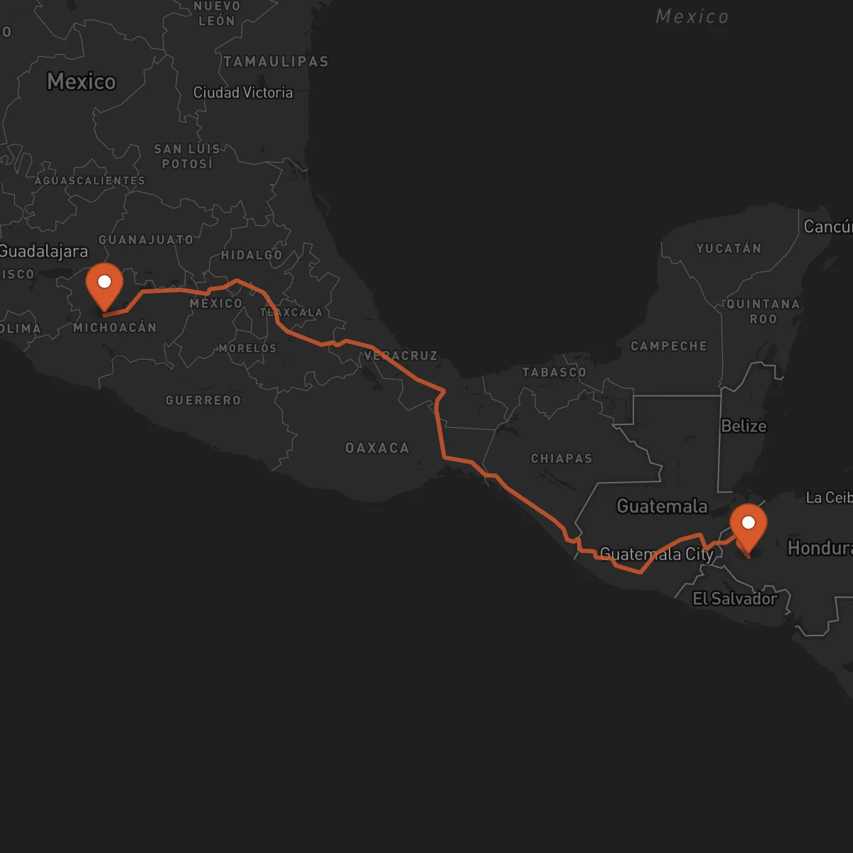Ruta Gracias - Uruapan