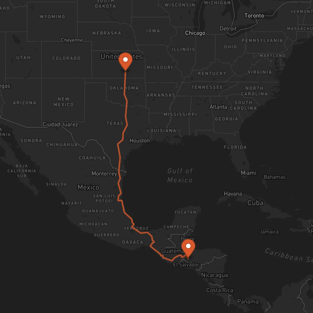 Ruta Wichita - Gracias