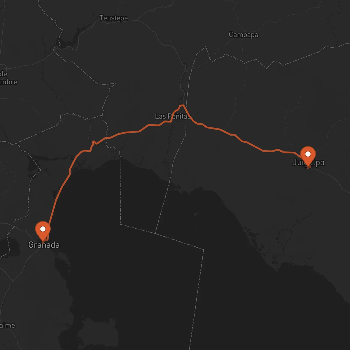Ruta Juigalpa - Granada