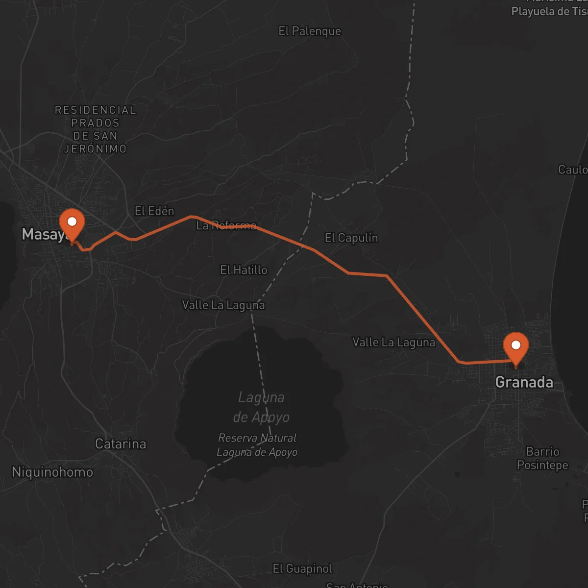Ruta Granada - Masaya