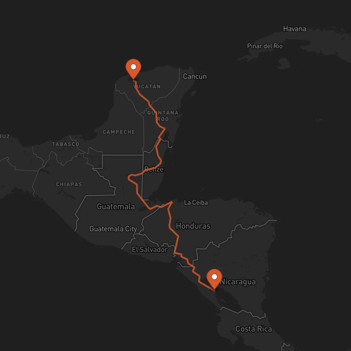 Ruta Granada - Mérida