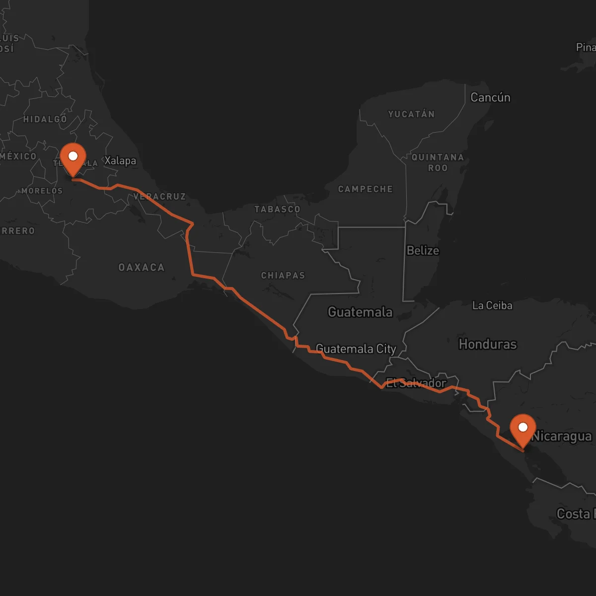 Ruta Granada - Puebla de Zaragoza