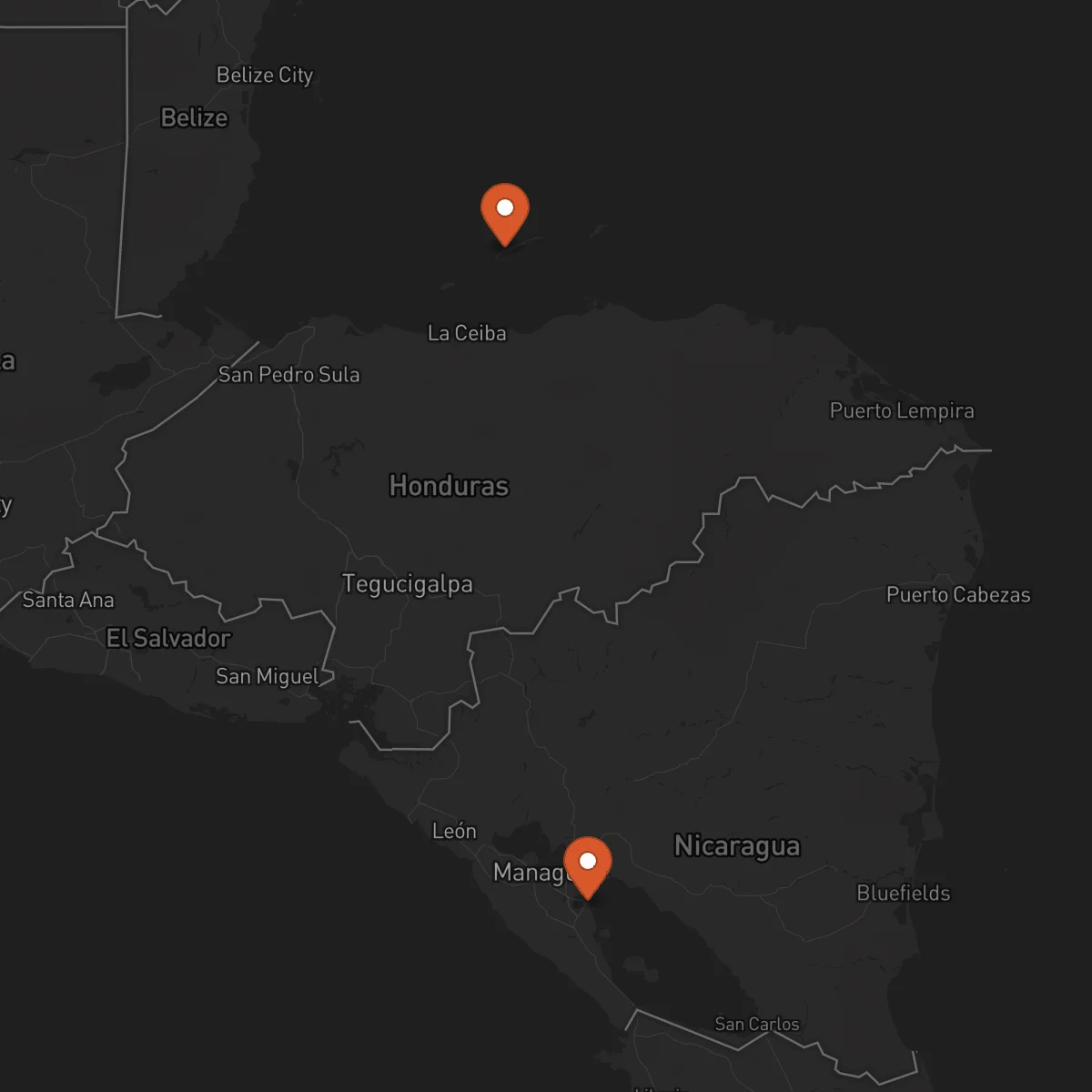Ruta Granada - Roatán