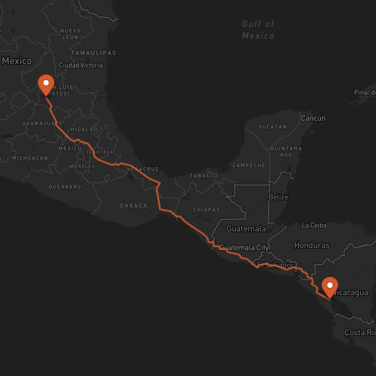 Ruta Granada - San Luis Potosí