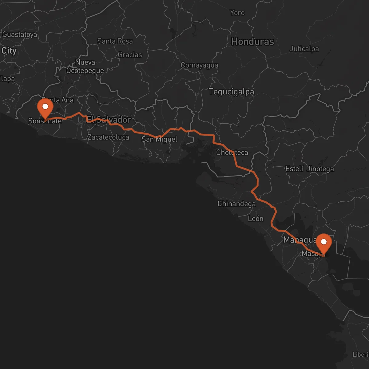 Ruta Sonsonate - Granada