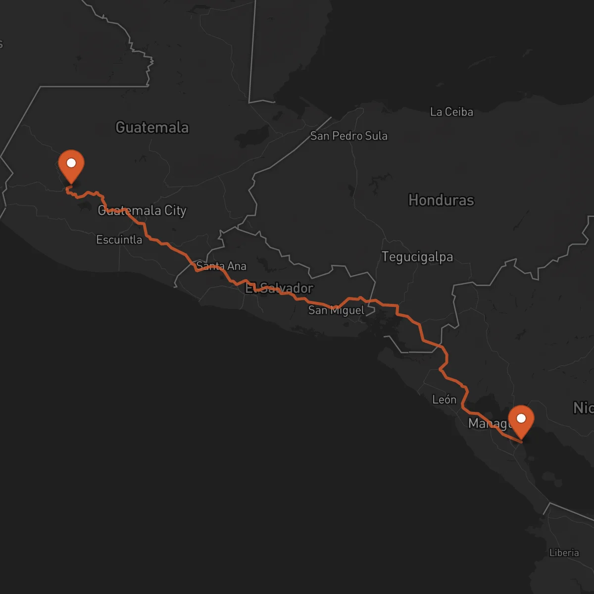 Ruta Totonicapán - Granada