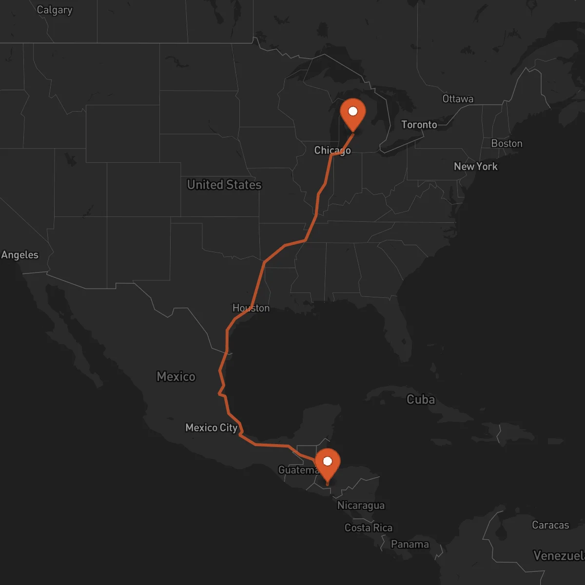 Ruta Grand Rapids - La Esperanza