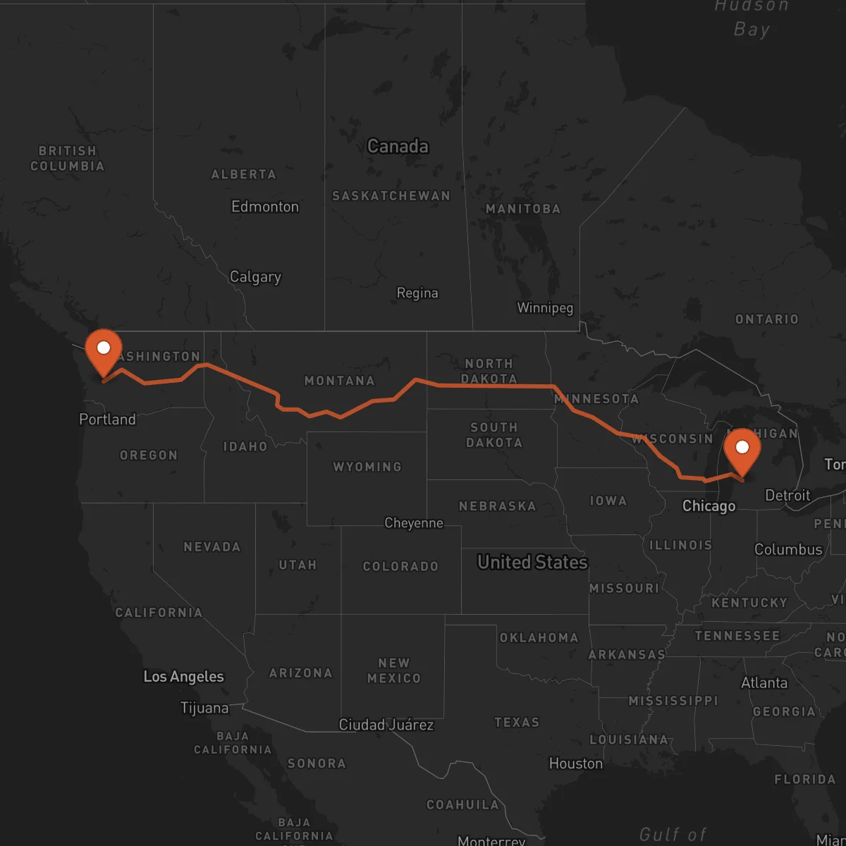 Ruta Olympia - Grand Rapids