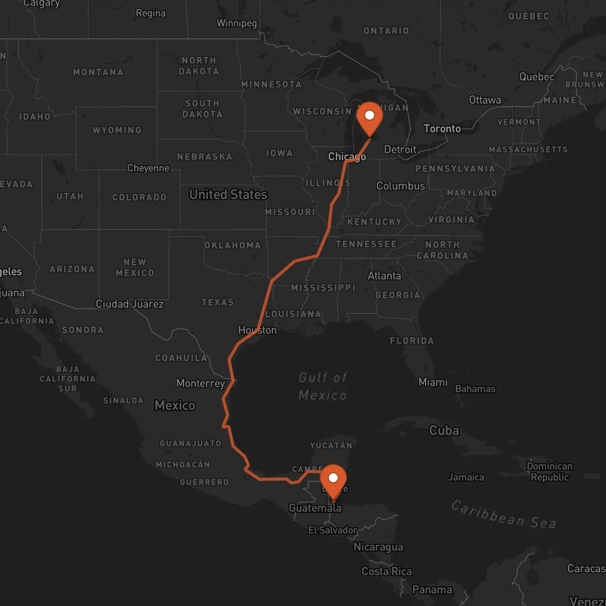 Ruta Grand Rapids - Punta Gorda