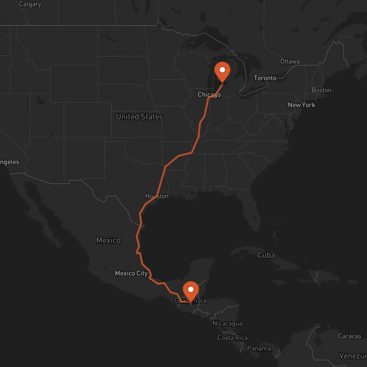 Ruta Salamá - Grand Rapids