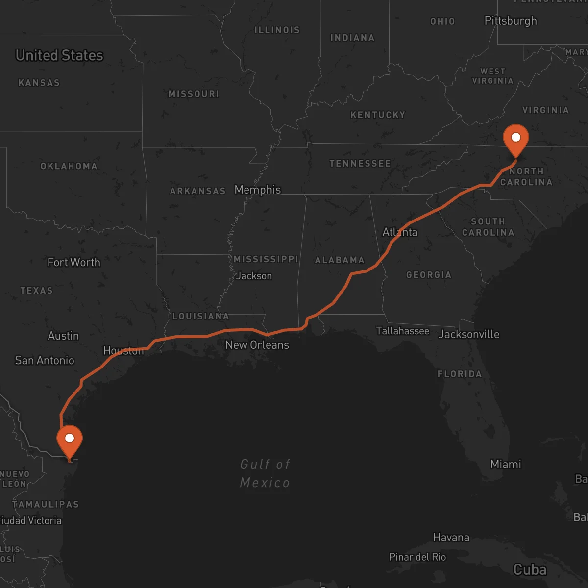 Ruta Matamoros - Greensboro