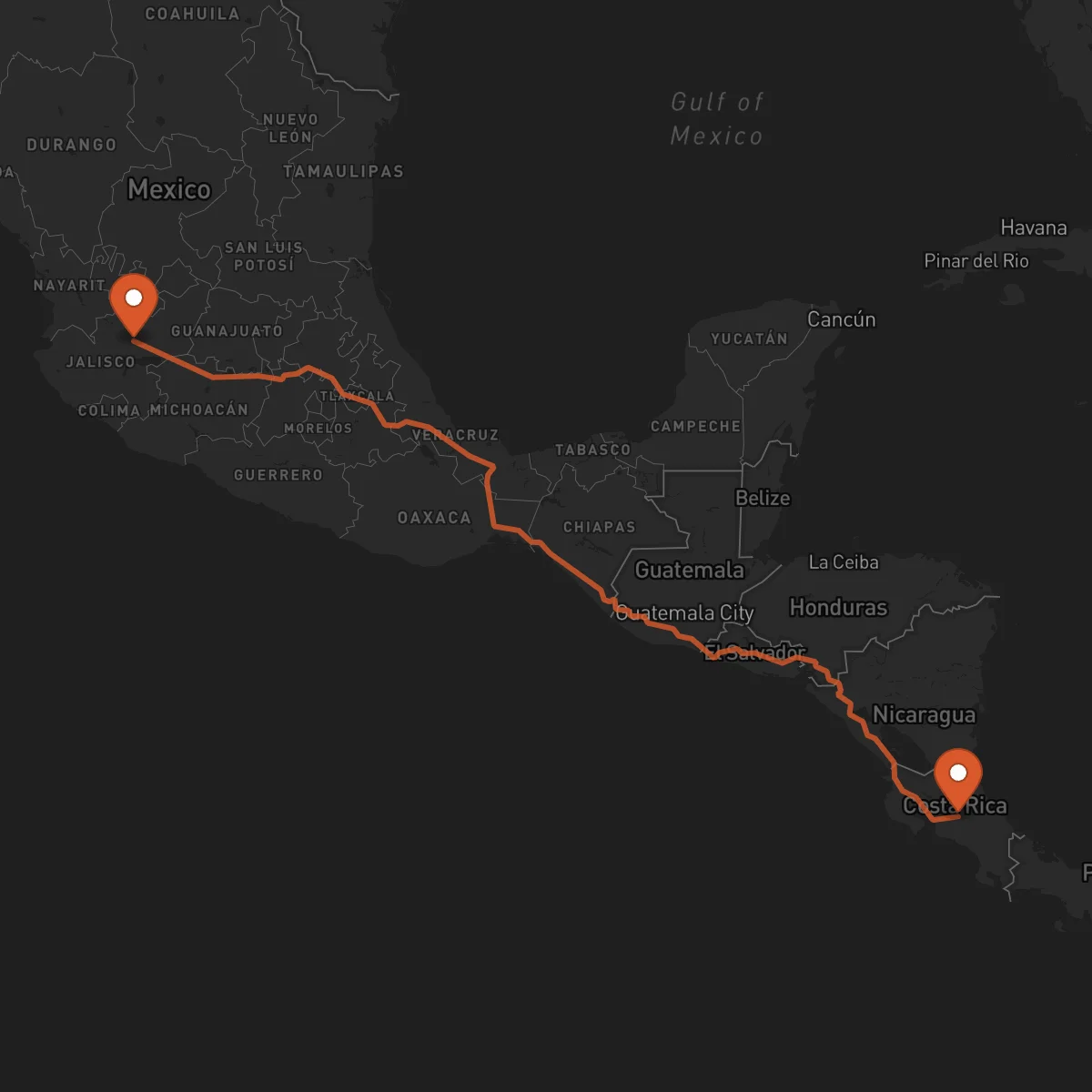 Ruta Heredia - Guadalajara