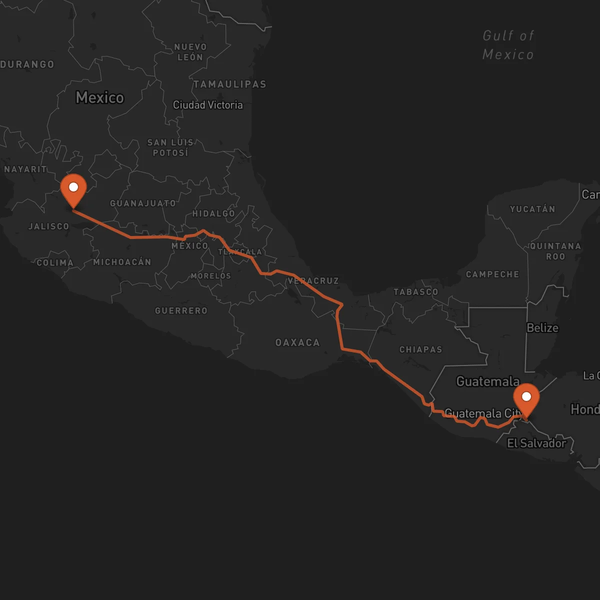 Ruta Ocotepeque - Guadalajara