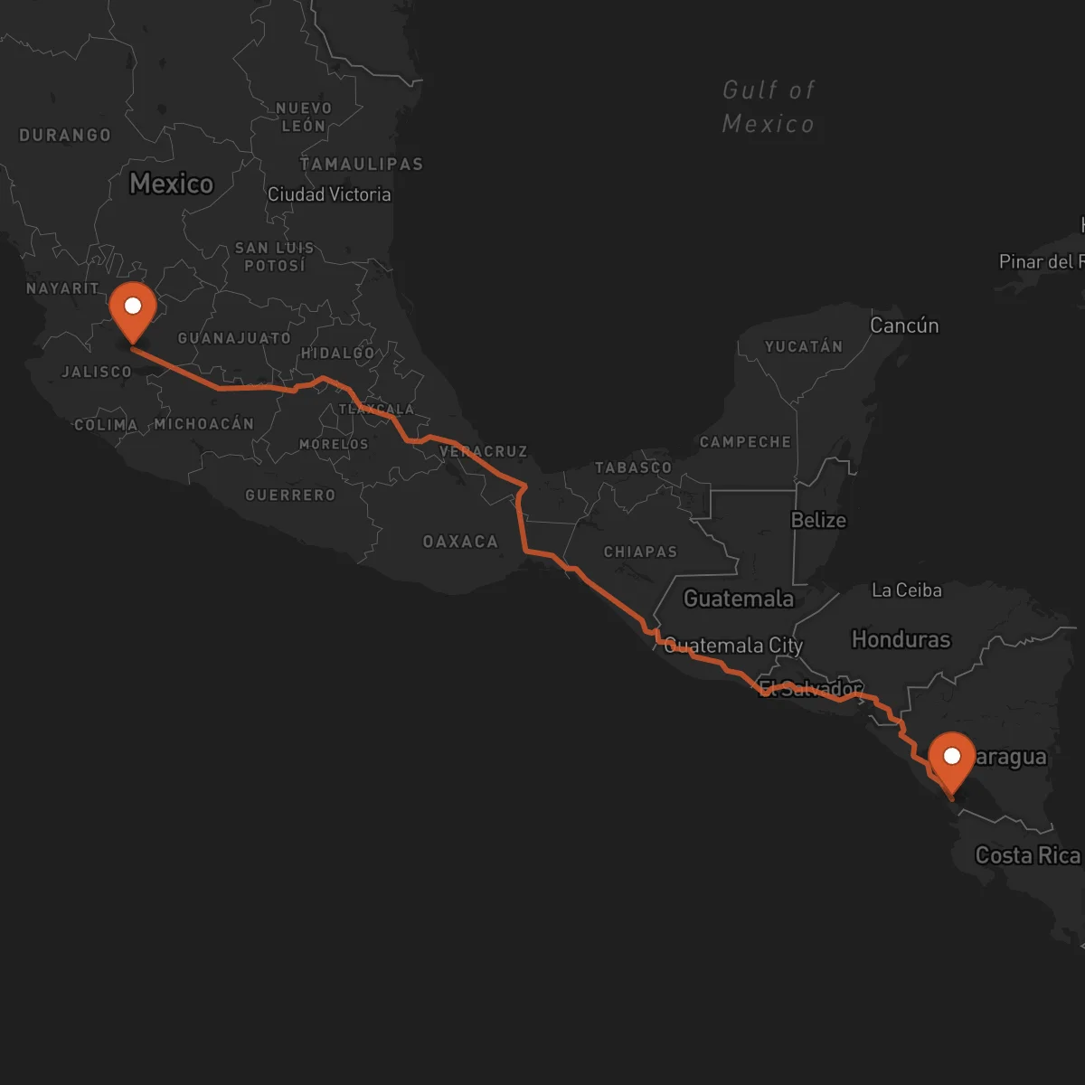 Ruta Rivas - Guadalajara
