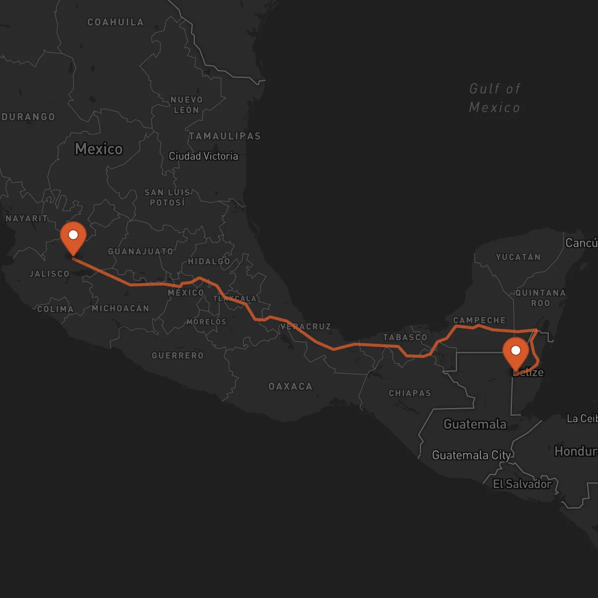 Ruta San Ignacio - Guadalajara