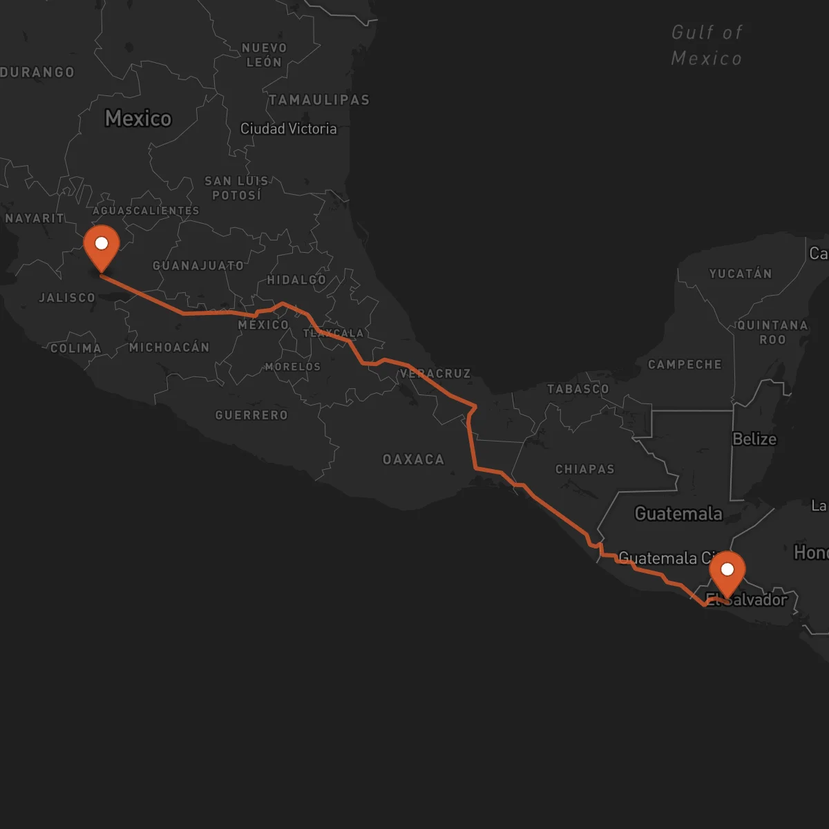 Ruta Guadalajara - Santa Tecla