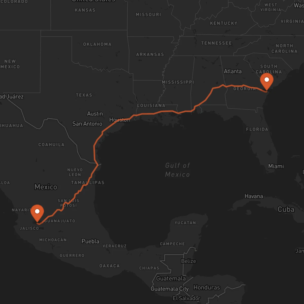 Ruta Guadalajara - Savannah