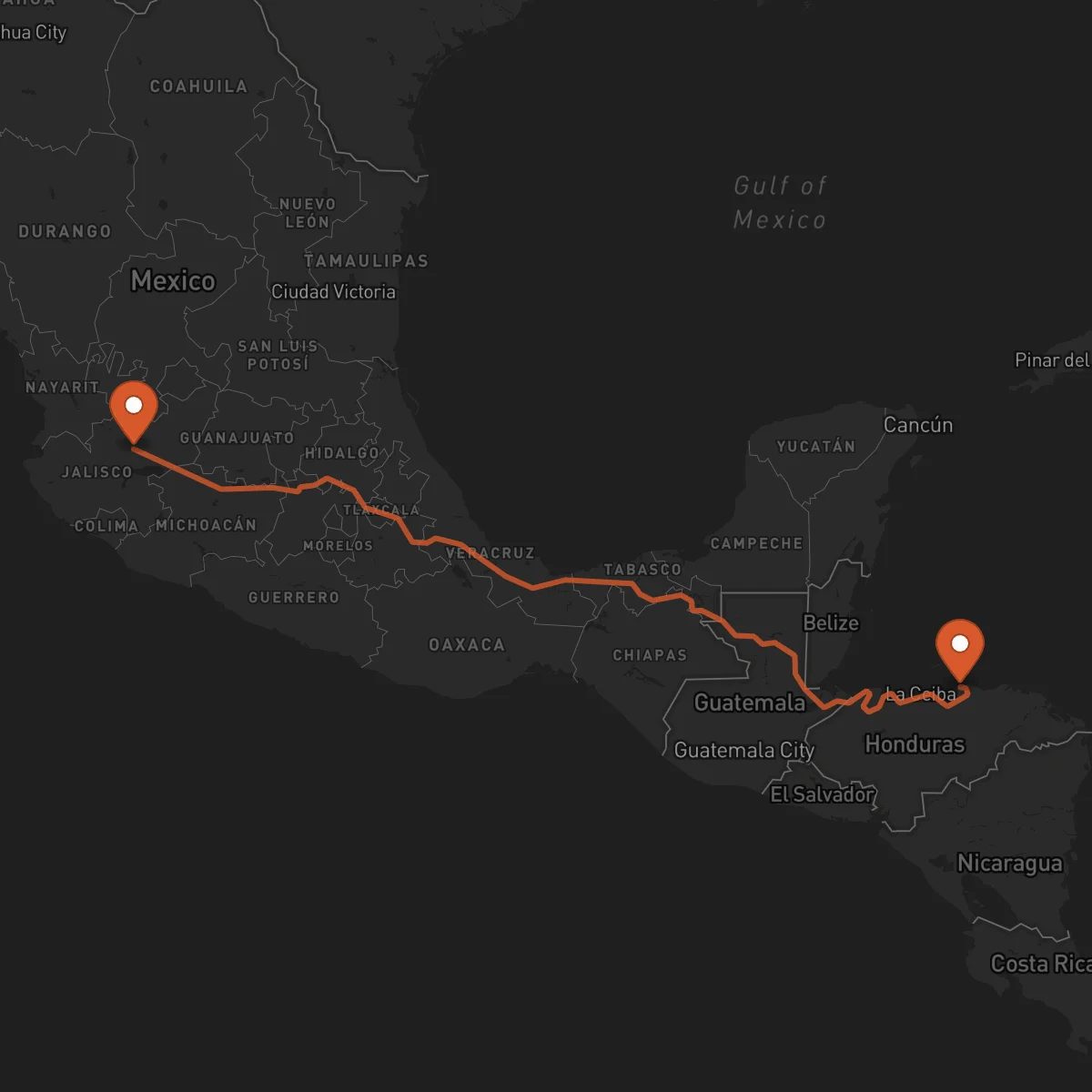 Ruta Guadalajara - Trujillo