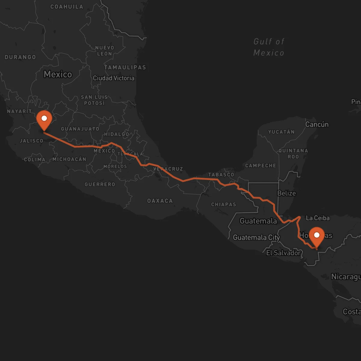 Ruta Yuscarán - Guadalajara
