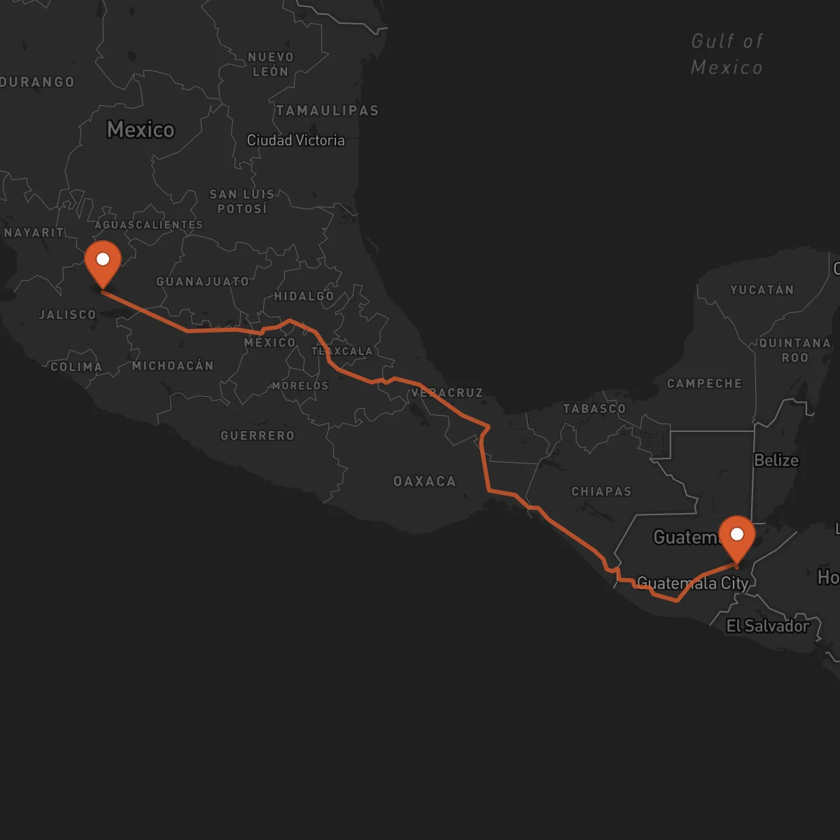 Ruta Zacapa - Guadalajara