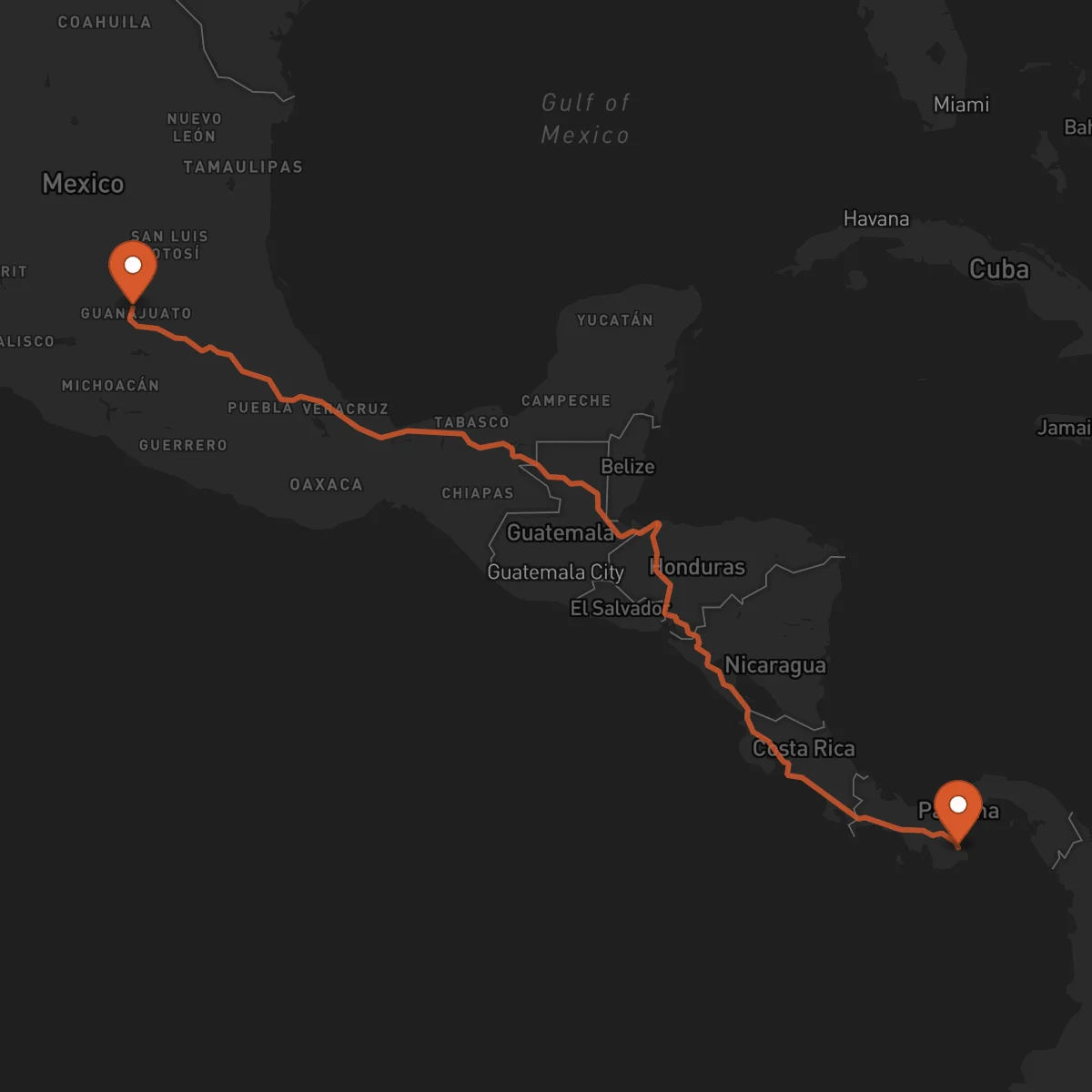 Ruta Guanajuato - Las Tablas