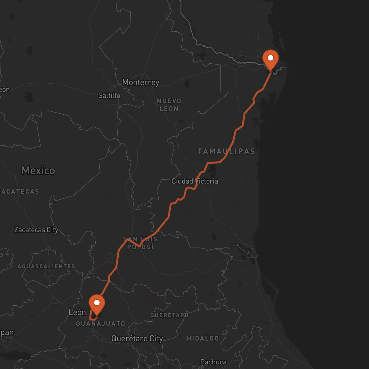 Ruta Guanajuato - Matamoros