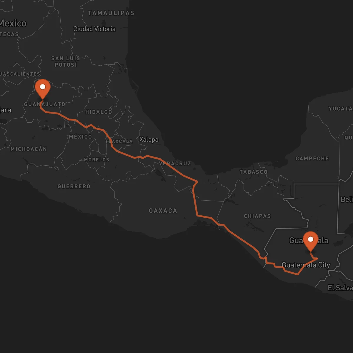 Ruta Guanajuato - Salamá