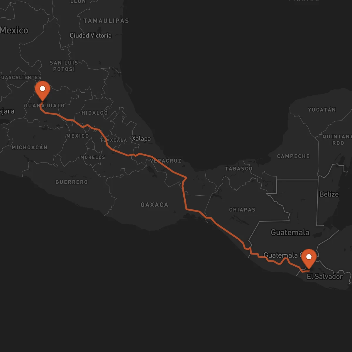 Ruta Guanajuato - Santa Ana