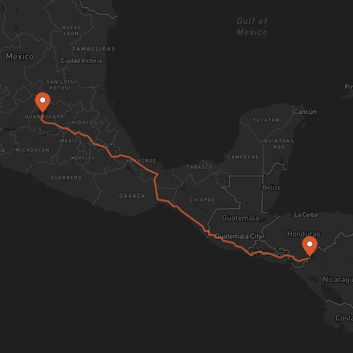 Ruta Somoto - Guanajuato