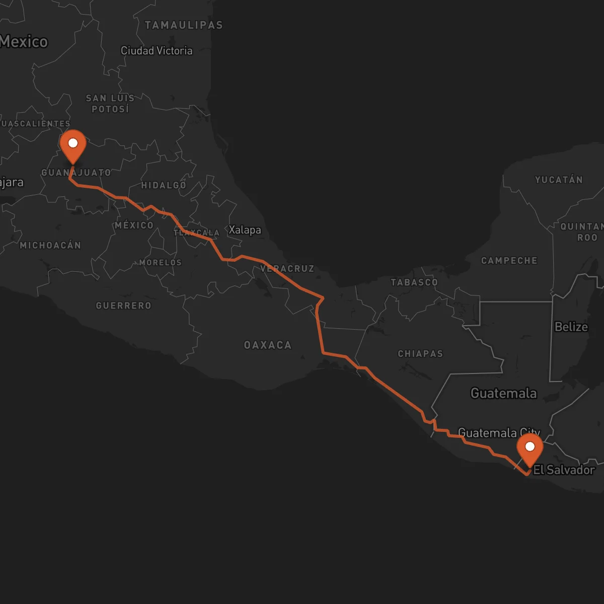 Ruta Sonsonate - Guanajuato