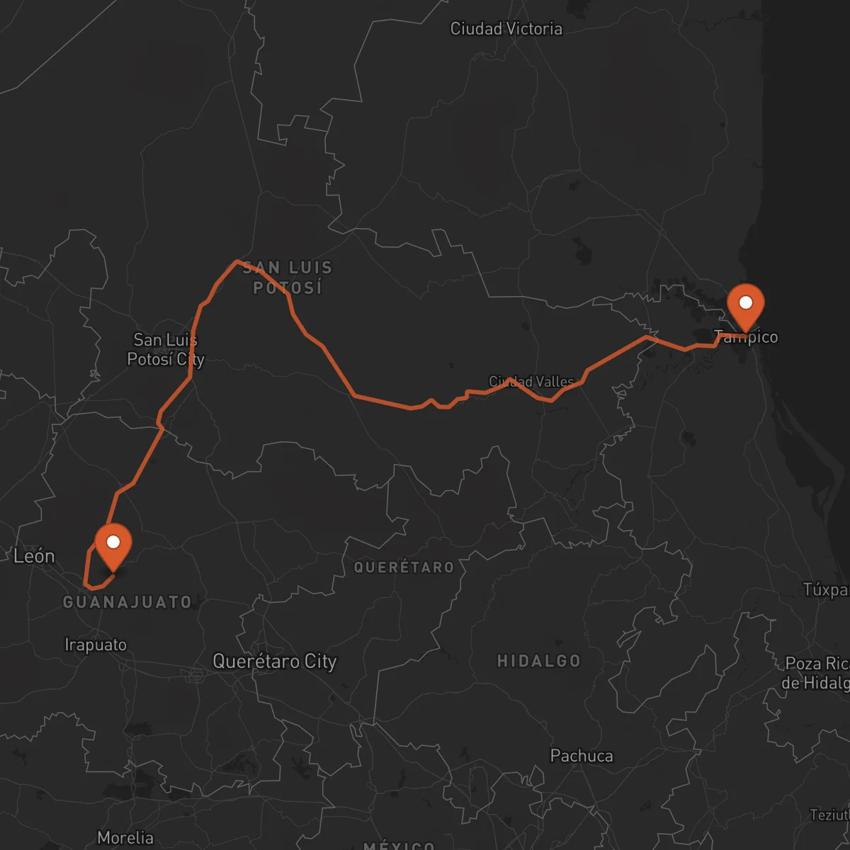Ruta Guanajuato - Tampico
