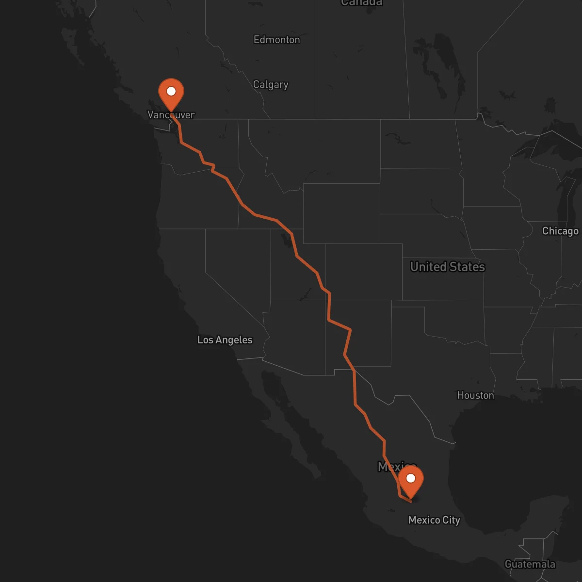 Ruta Guanajuato - Vancouver