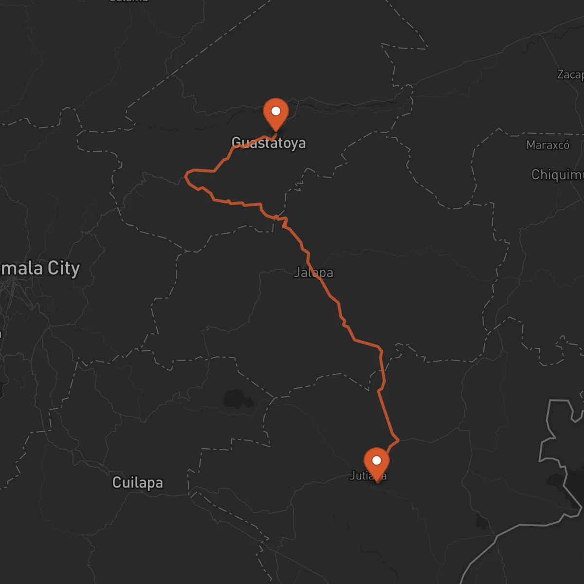 Ruta Jutiapa - Guastatoya