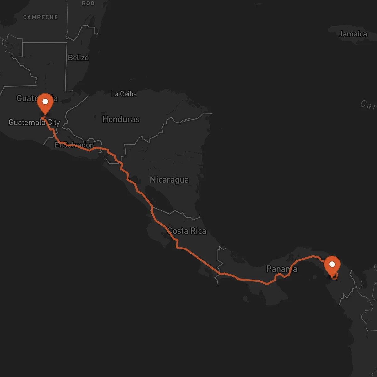 Ruta La Palma - Guastatoya