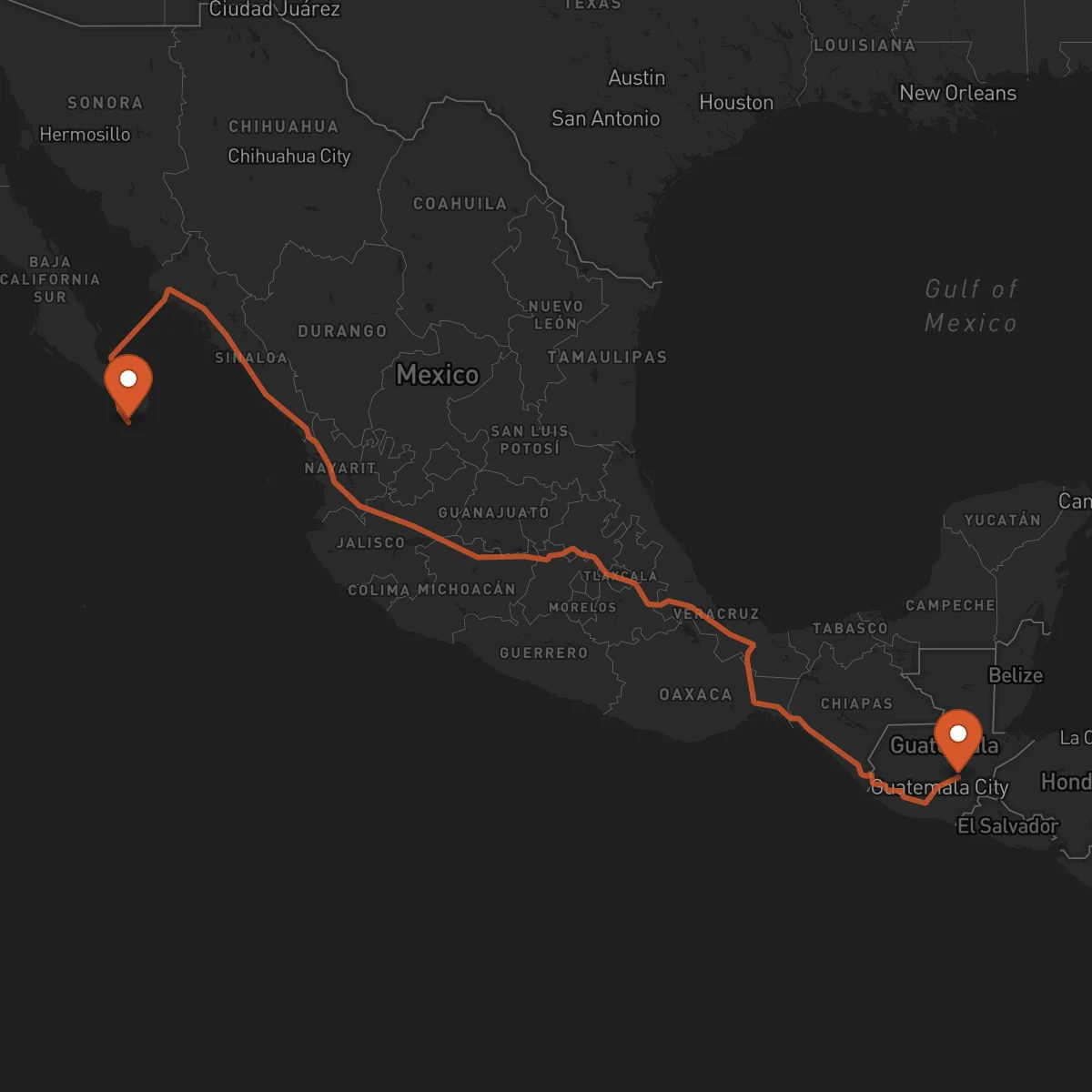Ruta Guastatoya - Los Cabos