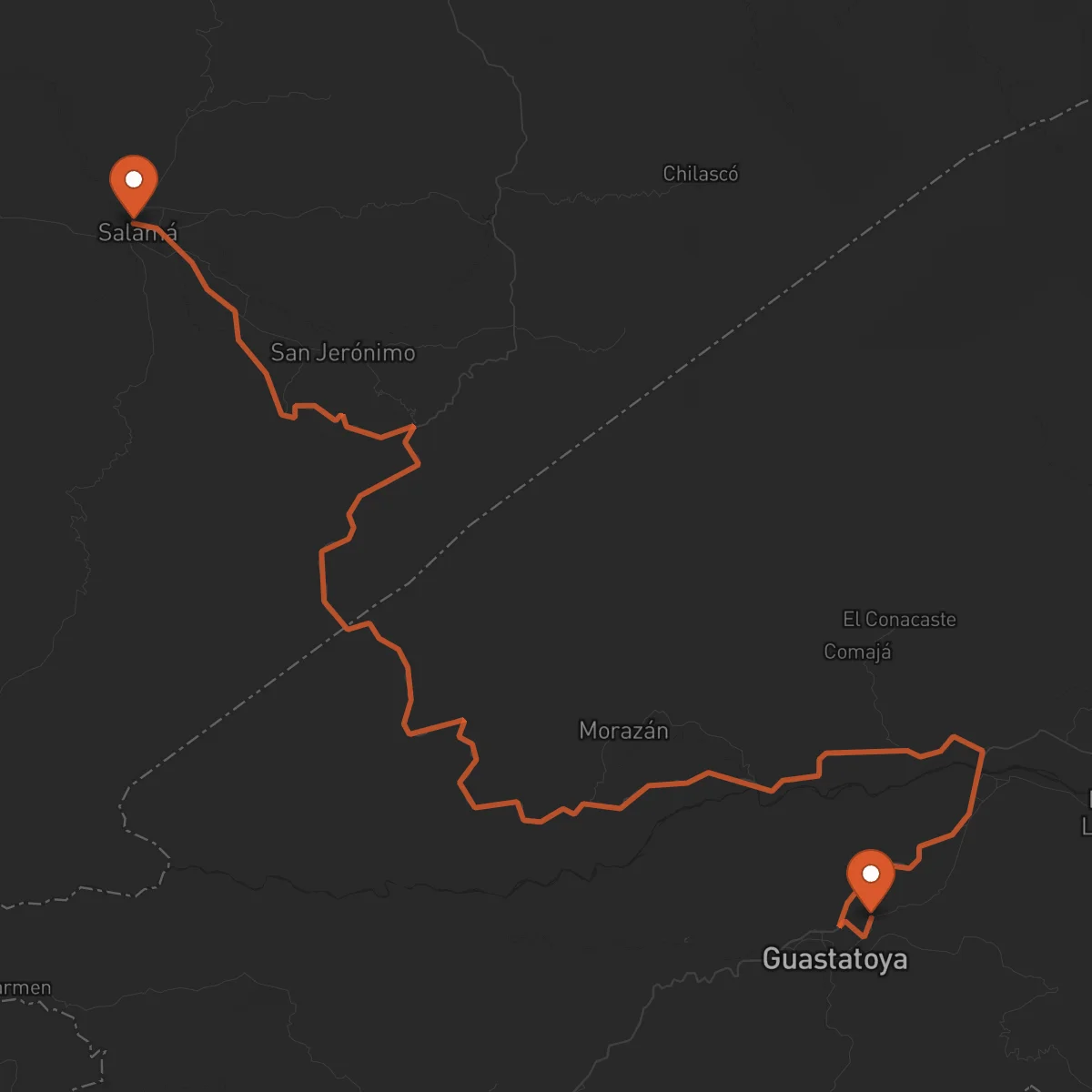 Ruta Guastatoya - Salamá
