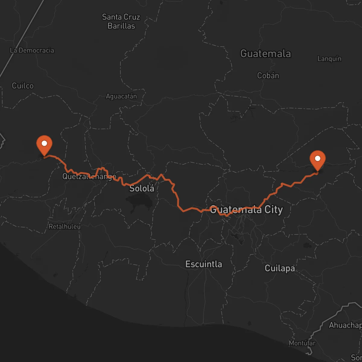 Ruta San Marcos - Guastatoya