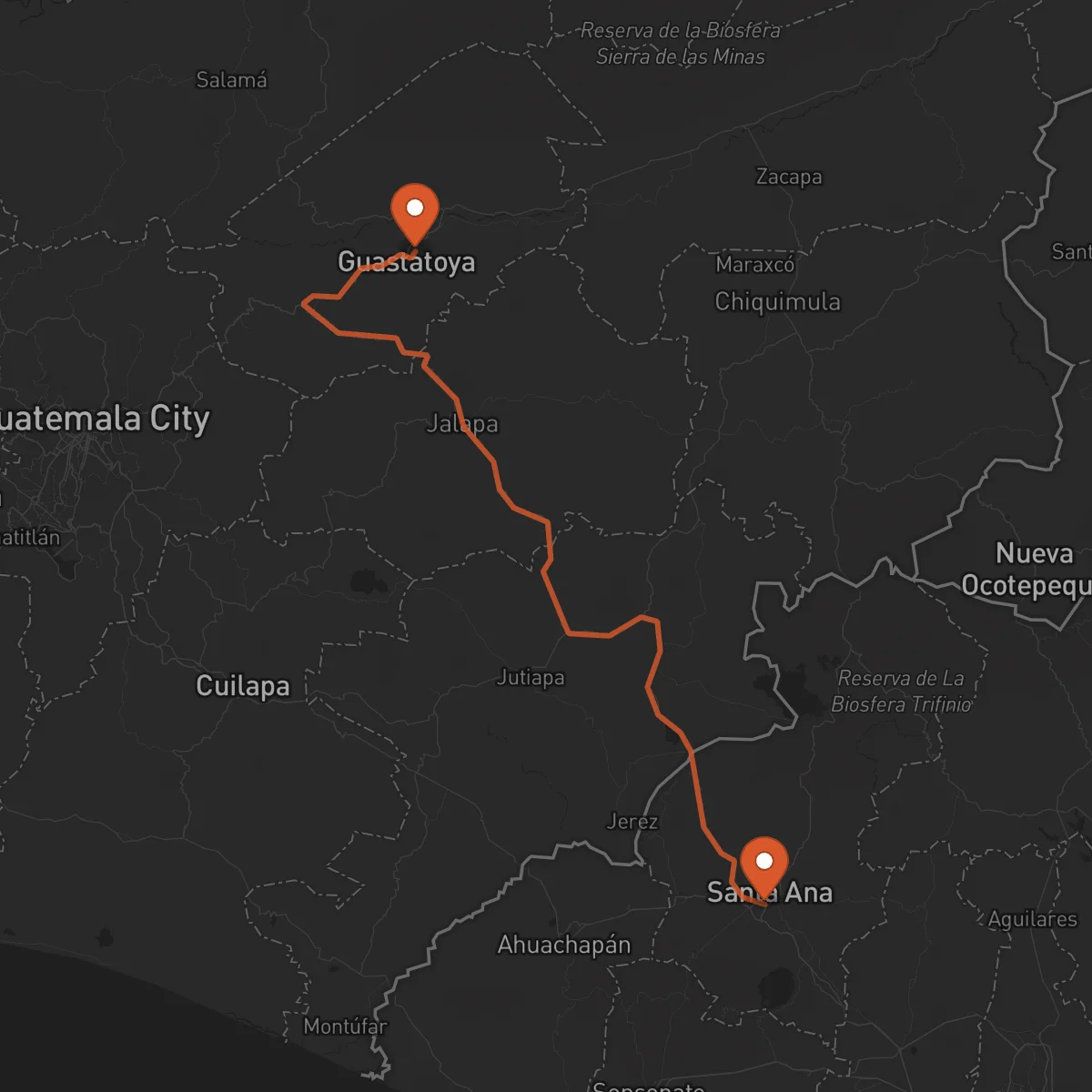 Ruta Santa Ana - Guastatoya