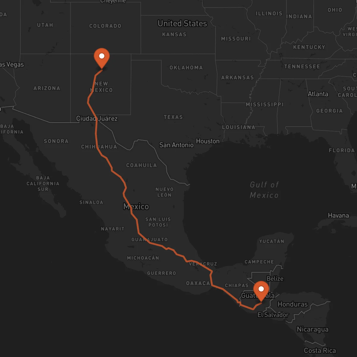 Ruta Santa Fe - Guastatoya