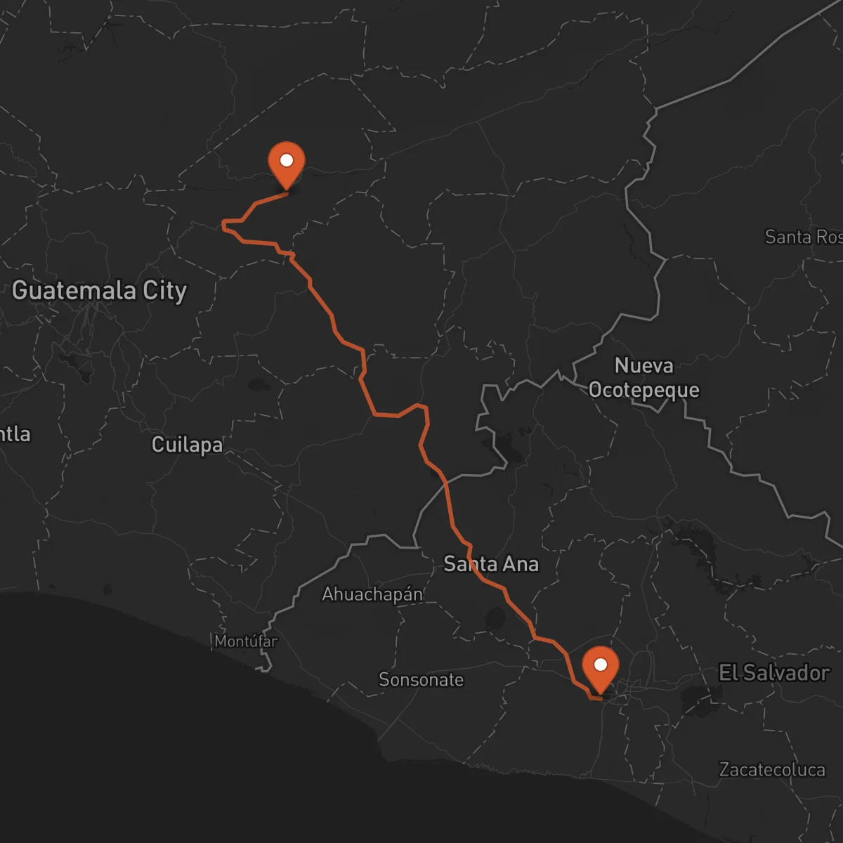 Ruta Santa Tecla - Guastatoya